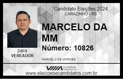 Candidato MARCELO DA MM 2024 - CARAZINHO - Eleições