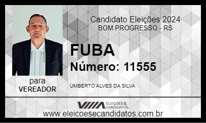 Candidato FUBA 2024 - BOM PROGRESSO - Eleições