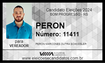 Candidato PERON 2024 - BOM PROGRESSO - Eleições