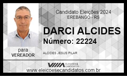 Candidato DARCI ALCIDES 2024 - EREBANGO - Eleições