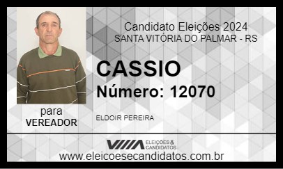 Candidato CASSIO 2024 - SANTA VITÓRIA DO PALMAR - Eleições