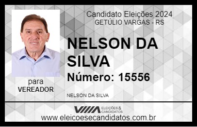 Candidato NELSON DA SILVA 2024 - GETÚLIO VARGAS - Eleições