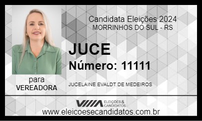 Candidato JUCE 2024 - MORRINHOS DO SUL - Eleições