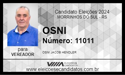 Candidato OSNI 2024 - MORRINHOS DO SUL - Eleições