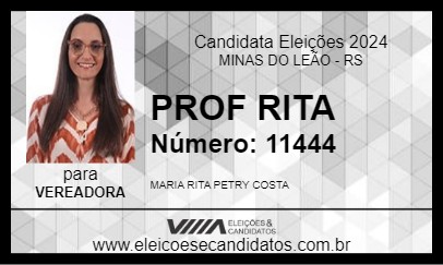 Candidato PROF RITA 2024 - MINAS DO LEÃO - Eleições