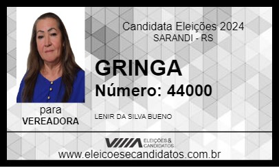 Candidato GRINGA 2024 - SARANDI - Eleições