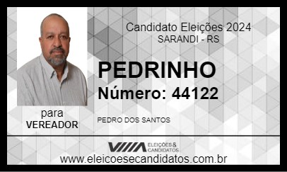 Candidato PEDRINHO 2024 - SARANDI - Eleições