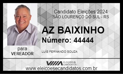 Candidato AZ BAIXINHO 2024 - SÃO LOURENÇO DO SUL - Eleições