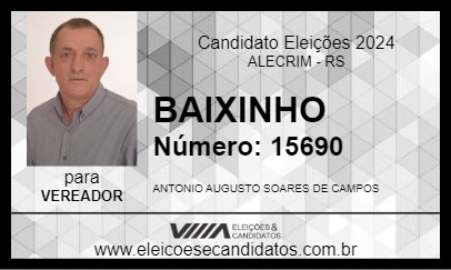 Candidato BAIXINHO 2024 - ALECRIM - Eleições