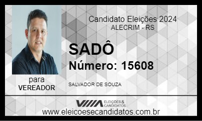 Candidato SADÔ 2024 - ALECRIM - Eleições