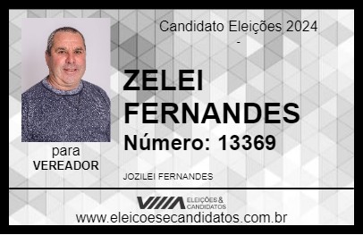 Candidato ZELEI FERNANDES 2024 - SANTA VITÓRIA DO PALMAR - Eleições