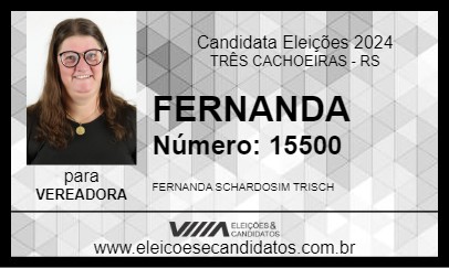 Candidato FERNANDA 2024 - TRÊS CACHOEIRAS - Eleições