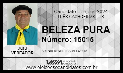 Candidato BELEZA PURA 2024 - TRÊS CACHOEIRAS - Eleições