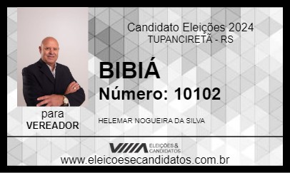 Candidato BIBIÁ 2024 - TUPANCIRETÃ - Eleições