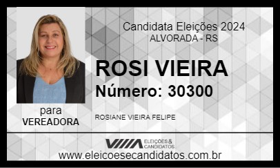 Candidato ROSI VIEIRA 2024 - ALVORADA - Eleições