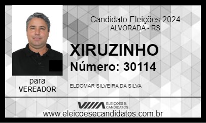 Candidato XIRUZINHO 2024 - ALVORADA - Eleições