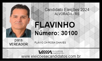 Candidato FLAVINHO 2024 - ALVORADA - Eleições