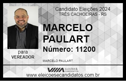 Candidato MARCELO PAULART 2024 - TRÊS CACHOEIRAS - Eleições