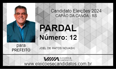 Candidato PARDAL 2024 - CAPÃO DA CANOA - Eleições