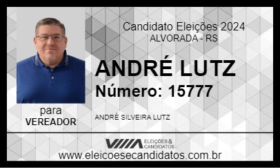 Candidato ANDRÉ LUTZ 2024 - ALVORADA - Eleições