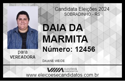 Candidato DAIA DA MARMITA 2024 - SOBRADINHO - Eleições