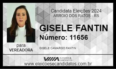 Candidato GISELE FANTIN 2024 - ARROIO DOS RATOS - Eleições