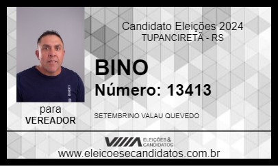 Candidato BINO 2024 - TUPANCIRETÃ - Eleições