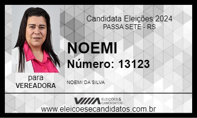 Candidato NOEMI 2024 - PASSA SETE - Eleições