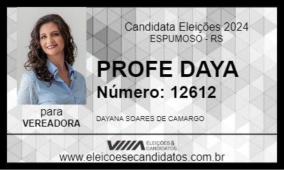 Candidato PROFE DAYA 2024 - ESPUMOSO - Eleições