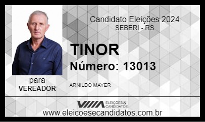 Candidato TINOR 2024 - SEBERI - Eleições