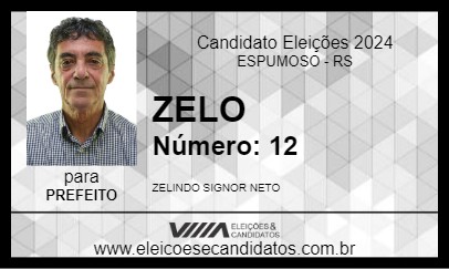 Candidato ZELO 2024 - ESPUMOSO - Eleições