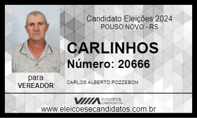 Candidato CARLINHOS 2024 - POUSO NOVO - Eleições