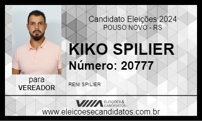 Candidato KIKO SPILIER 2024 - POUSO NOVO - Eleições