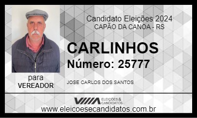 Candidato CARLINHOS 2024 - CAPÃO DA CANOA - Eleições