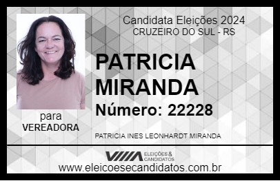 Candidato PATRICIA MIRANDA  2024 - CRUZEIRO DO SUL - Eleições