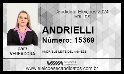 Candidato ANDRIELLI 2024 - JARI - Eleições