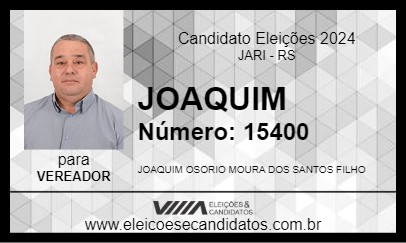 Candidato JOAQUIM 2024 - JARI - Eleições