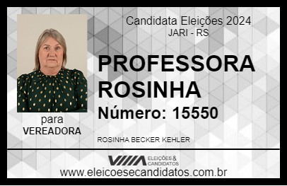 Candidato PROFESSORA ROSINHA 2024 - JARI - Eleições