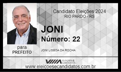 Candidato JONI 2024 - RIO PARDO - Eleições