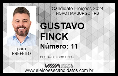 Candidato GUSTAVO FINCK 2024 - NOVO HAMBURGO - Eleições