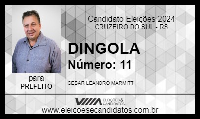 Candidato DINGOLA 2024 - CRUZEIRO DO SUL - Eleições