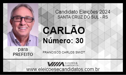 Candidato CARLÃO 2024 - SANTA CRUZ DO SUL - Eleições