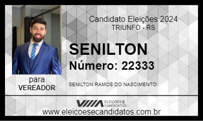 Candidato SENILTON 2024 - TRIUNFO - Eleições