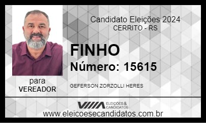 Candidato FINHO 2024 - CERRITO - Eleições