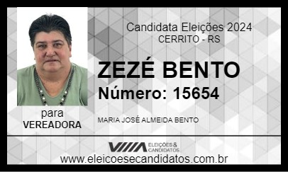 Candidato ZEZÉ BENTO 2024 - CERRITO - Eleições