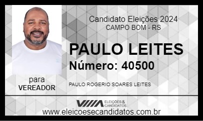 Candidato PAULO LEITES 2024 - CAMPO BOM - Eleições