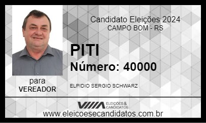 Candidato PITI 2024 - CAMPO BOM - Eleições