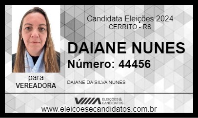 Candidato DAIANE NUNES 2024 - CERRITO - Eleições