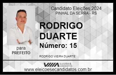 Candidato RODRIGO DUARTE 2024 - PINHAL DA SERRA - Eleições