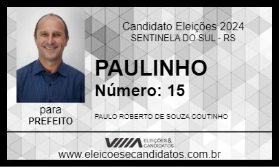 Candidato PAULINHO 2024 - SENTINELA DO SUL - Eleições